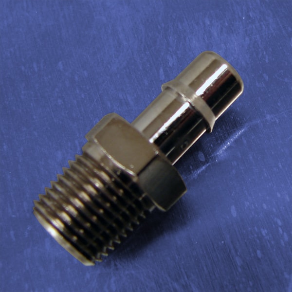 1/4 Tube Id Barb Straight Connectors (1/8 NPT) Pneumadyne